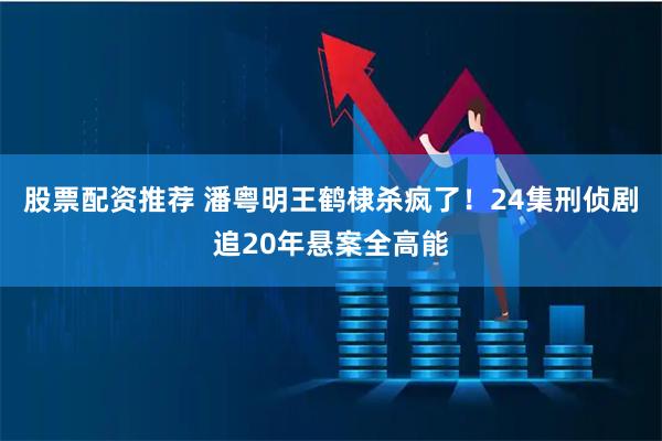 股票配资推荐 潘粤明王鹤棣杀疯了！24集刑侦剧追20年悬案全高能